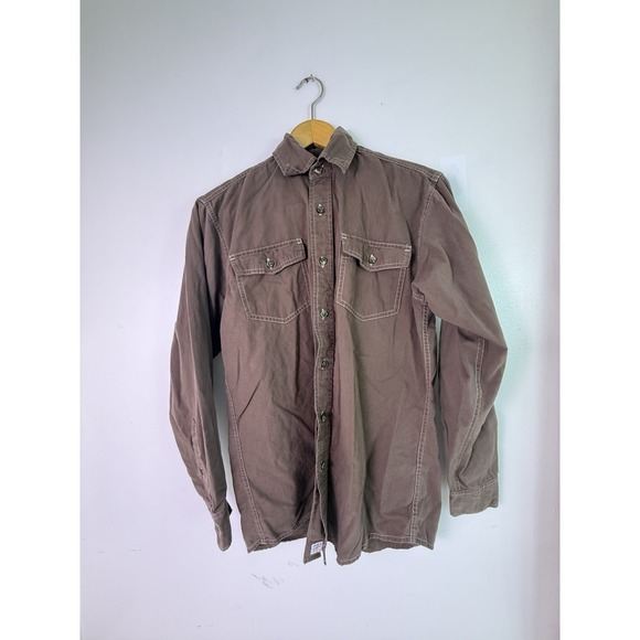 Wrangler Other - Wrangler Jeans Co Western Shirt Small Brown Snap Front Cowboy Ranch Workwear